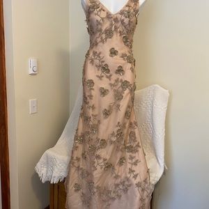 Floor Length Lotus Threads Evening Gown